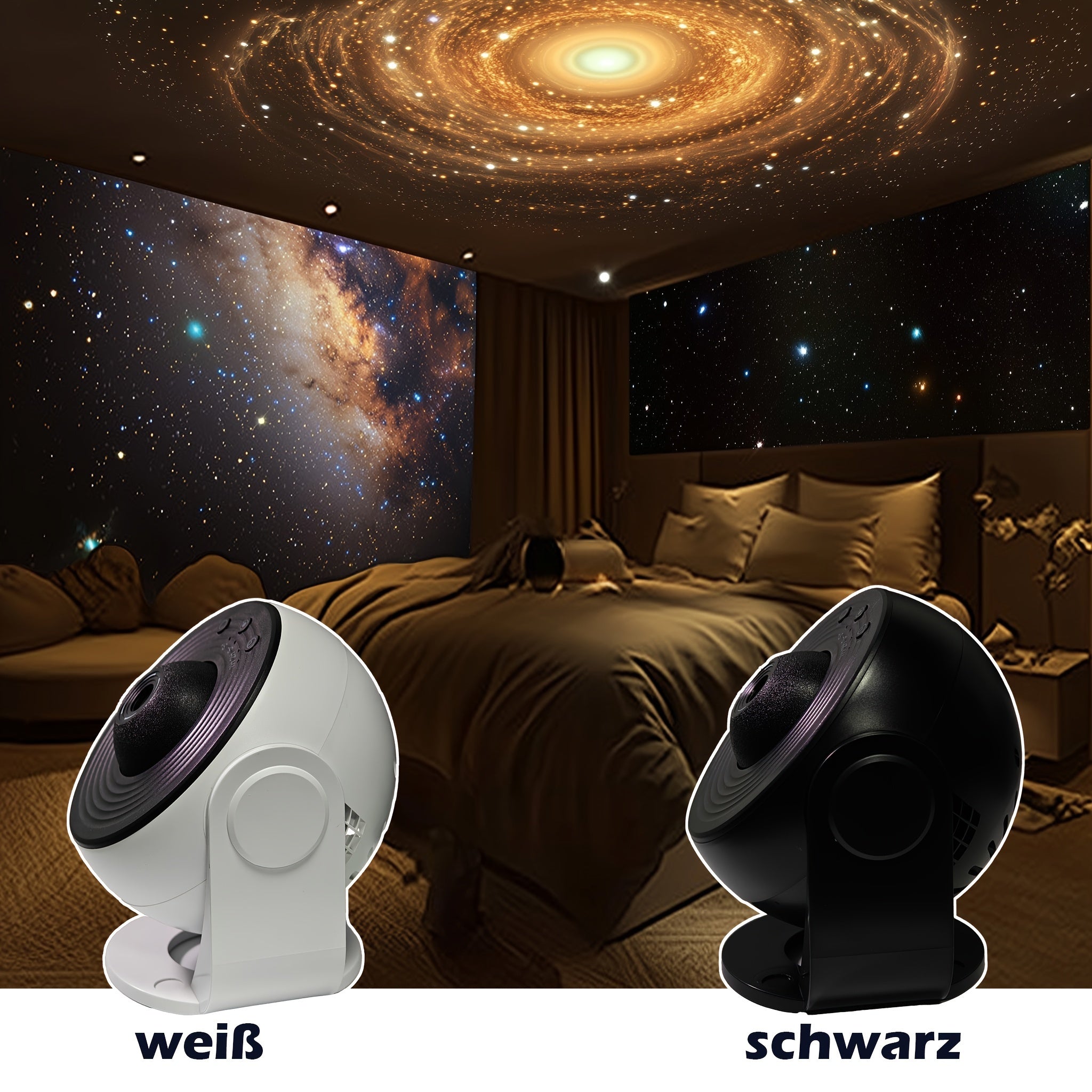 Proiettore di Stelle Galaxy – Impressionante Proiezione LED Spaziale con Funzione Timer