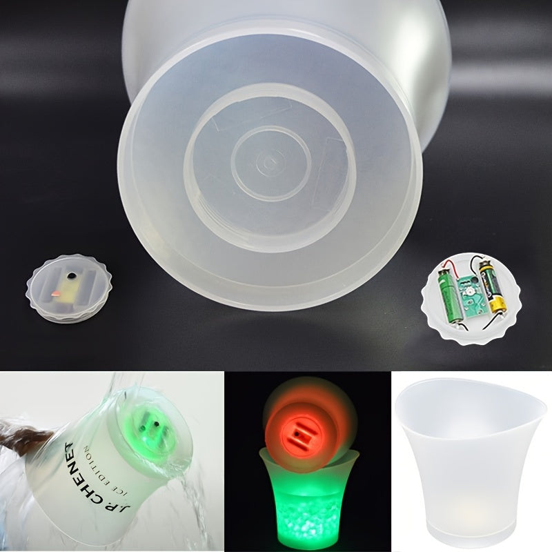 Secchiello per ghiaccio LED illuminato da 5L – Perfetto per Champagne e Birra