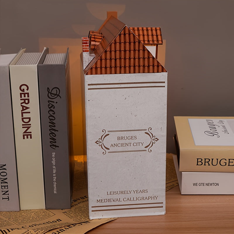 DIY Brugge Casa Porta Libri – Modello in Legno 3D della Vecchia Città