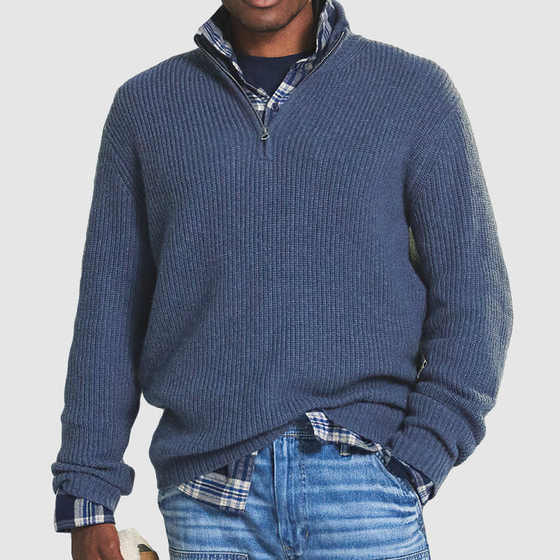 Maglione da Uomo con Collo Alto - Lusso e Comfort in Cashmere