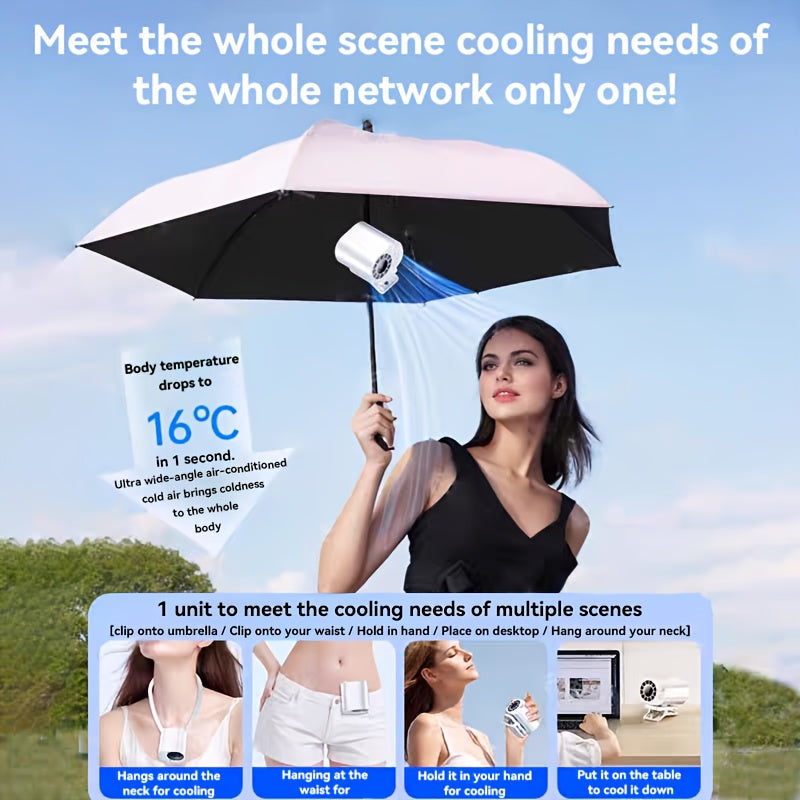 BreezeClip Mini Ventilatore – Raffreddamento Potente, Ovunque e Sempre