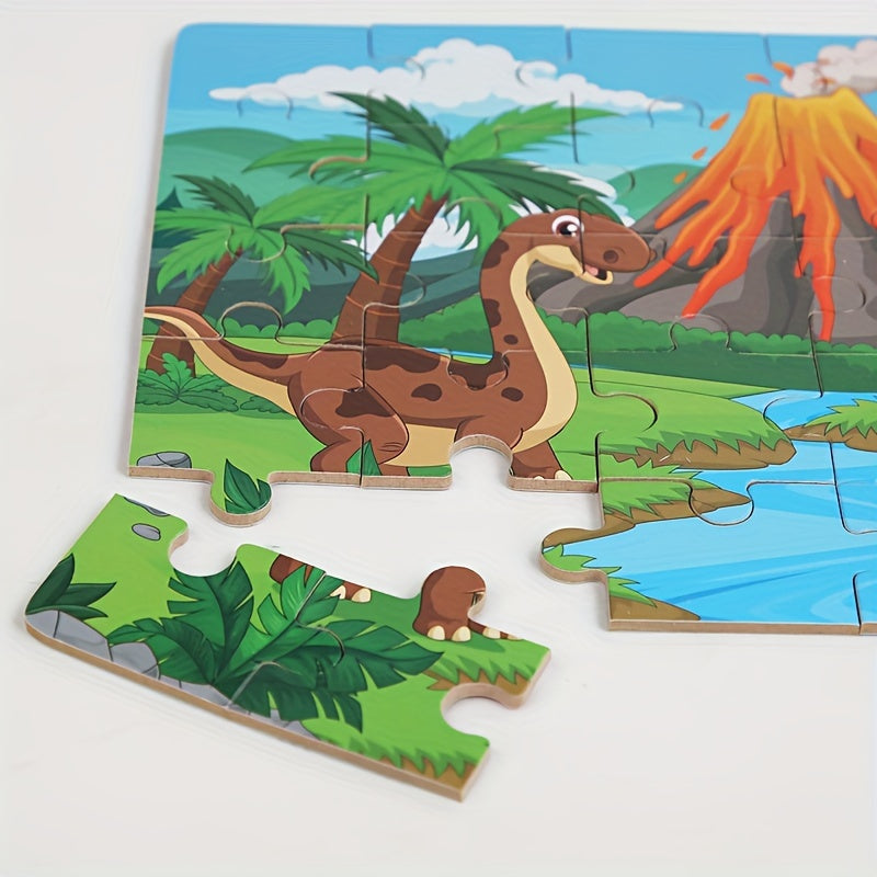 Puzzle Educativo dei Dinosauri - Per Apprendimento Creativo e Divertimento