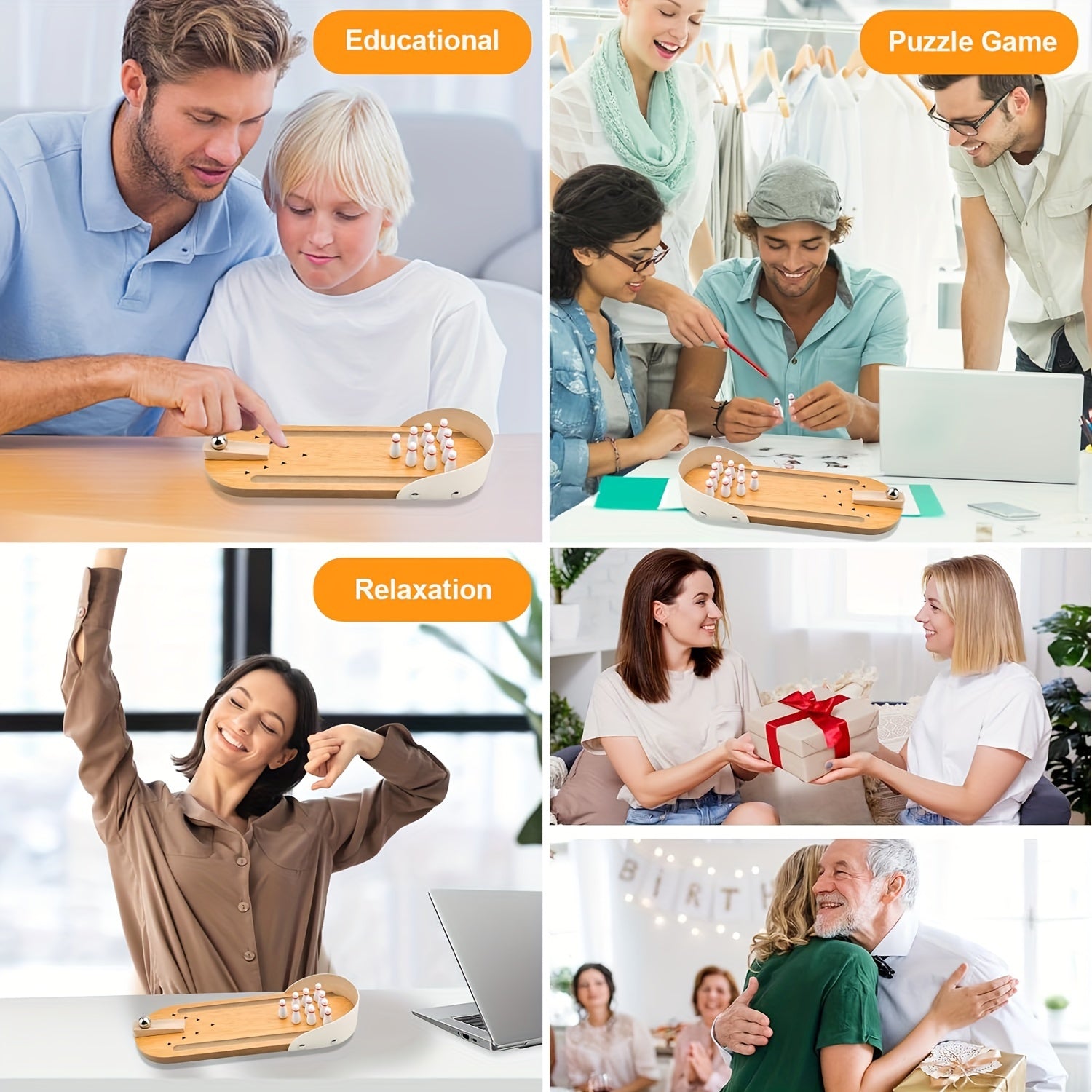 Gioco di Bowling da Scrivania - Divertimento per casa e ufficio