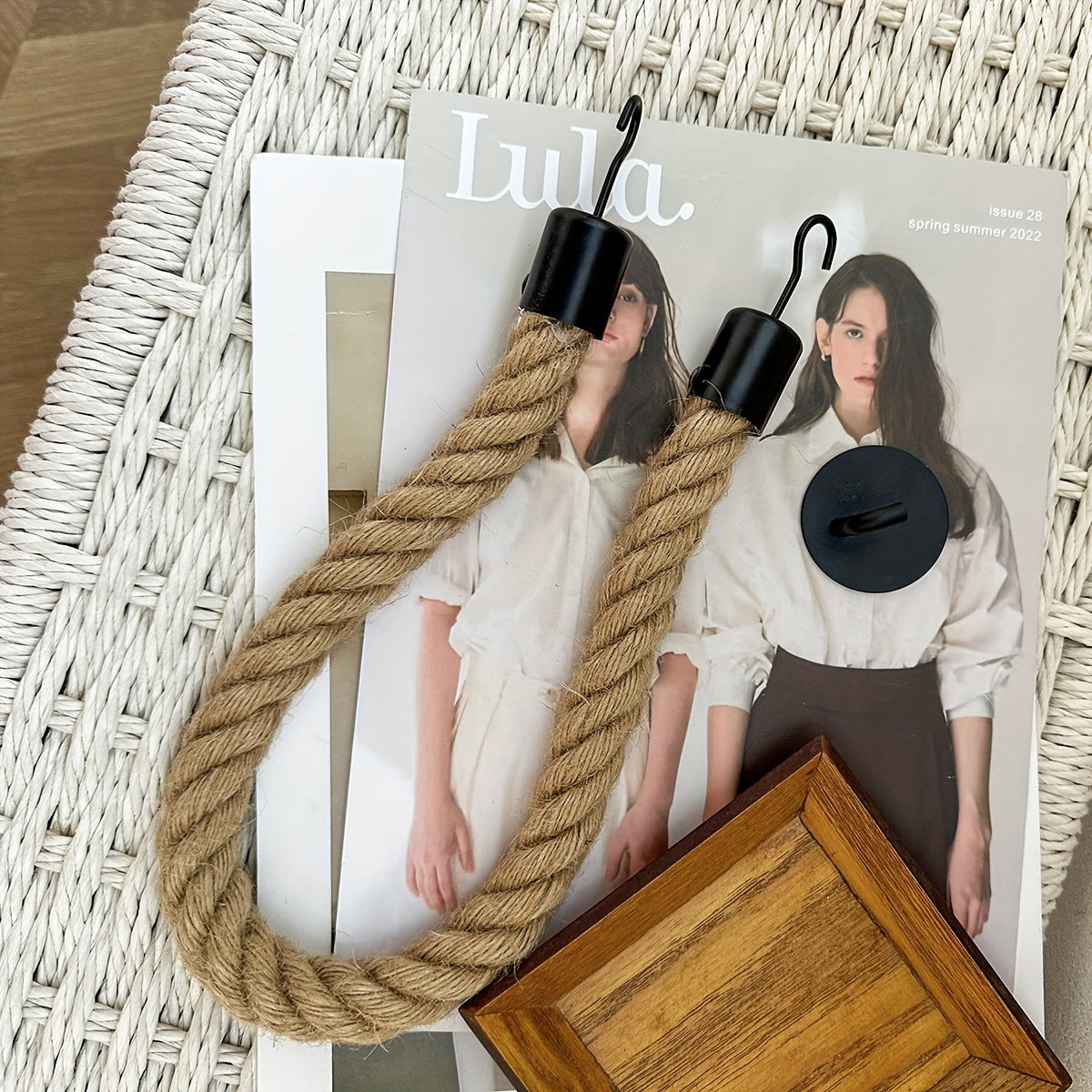 Portarotolo da Toilette in Corda di Canapa - Per Bagni Eleganti