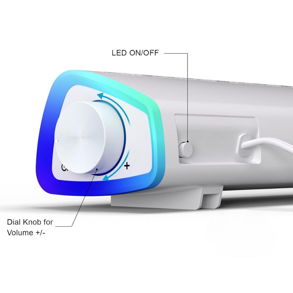 SonicBeam Gaming Soundbar – Suono Dinamico con Atmosfera LED