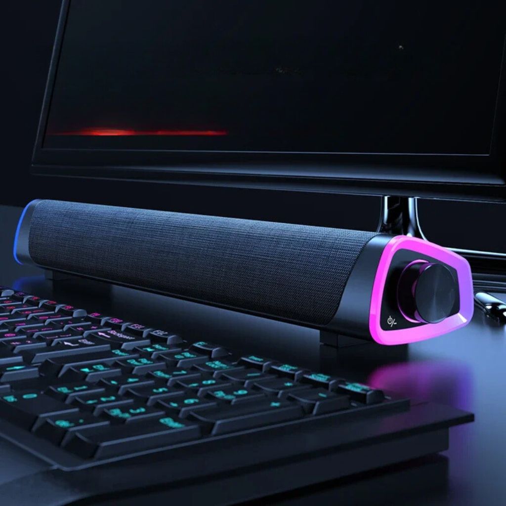 SonicBeam Gaming Soundbar – Suono Dinamico con Atmosfera LED