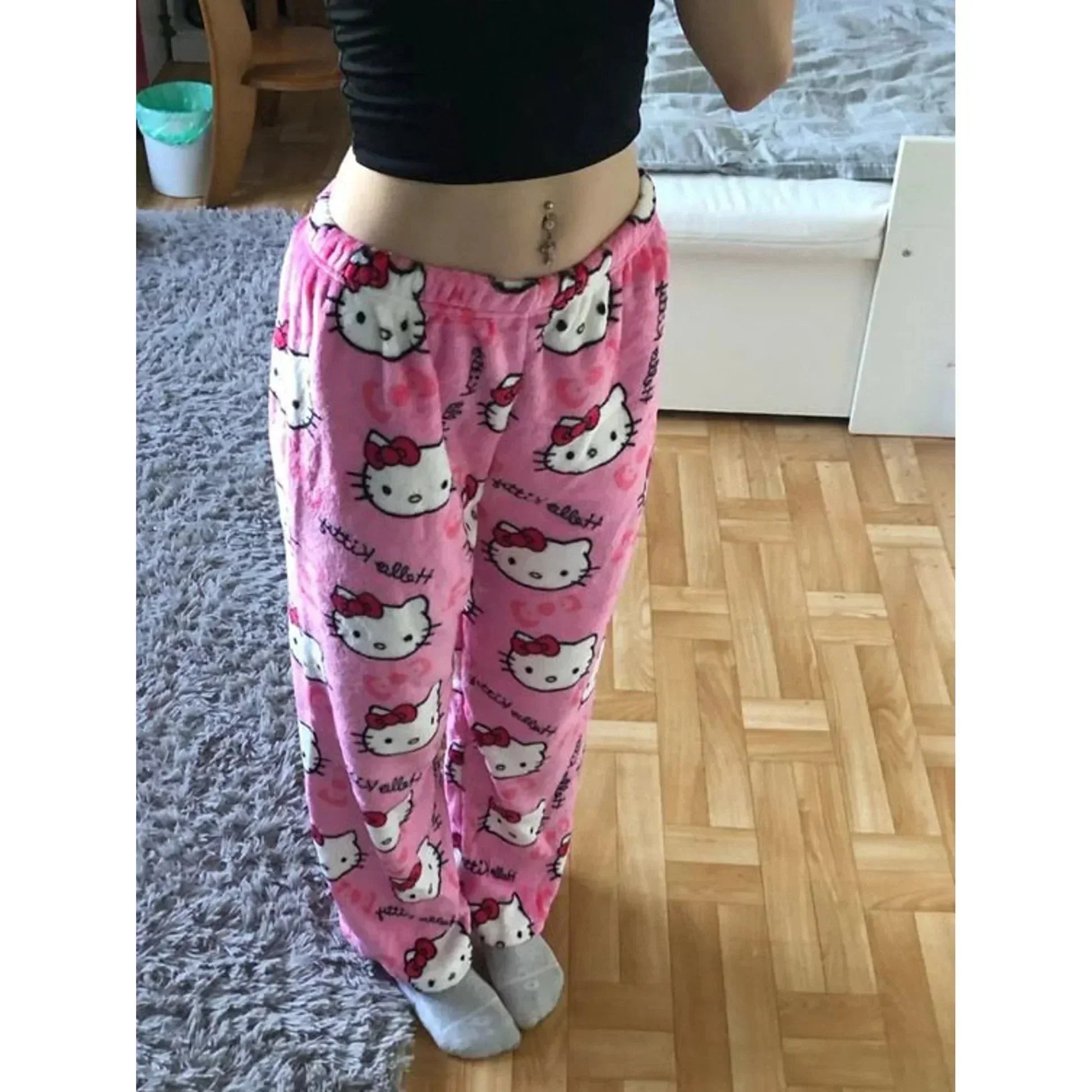 Pantaloni del Pigiama Hello Kitty per Donna - Giocosi e Confortevoli per Serate da Sogno