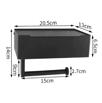 Porta carta igienica SteelSmart – Design di lusso con pratico scomparto