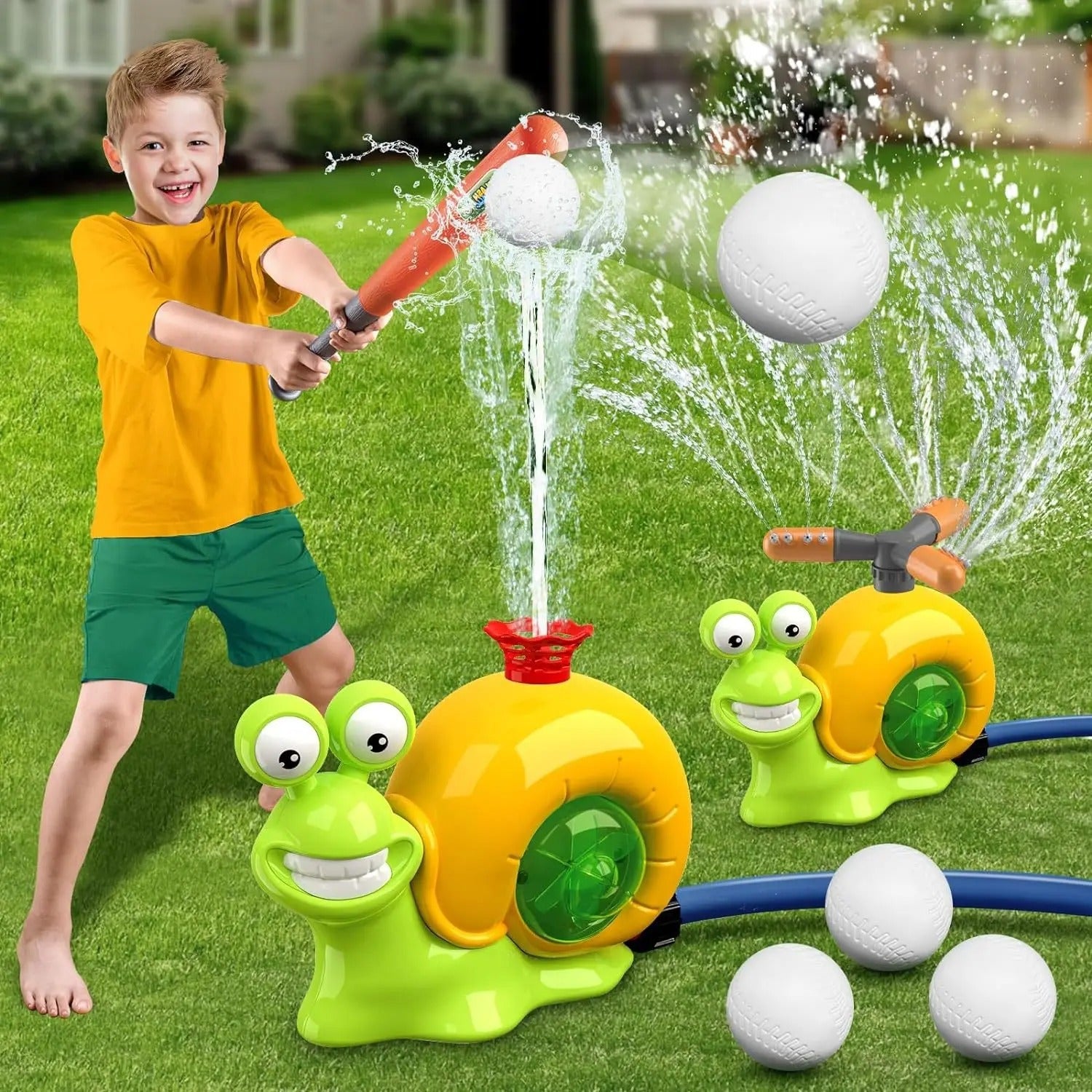 Set da Baseball con Acqua a Tema Lumache – Gioco e Spruzzi Divertenti