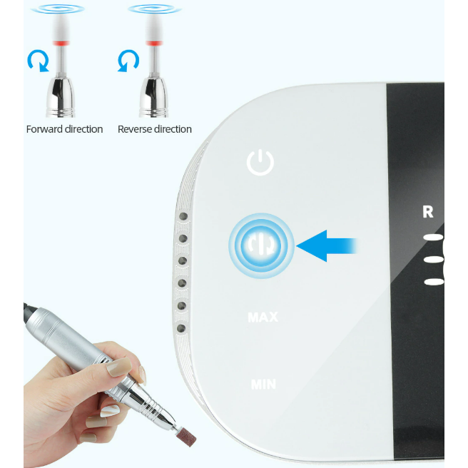 Lima Elettrica Professionale per Unghie – Potente e Precisa per Manicure e Pedicure