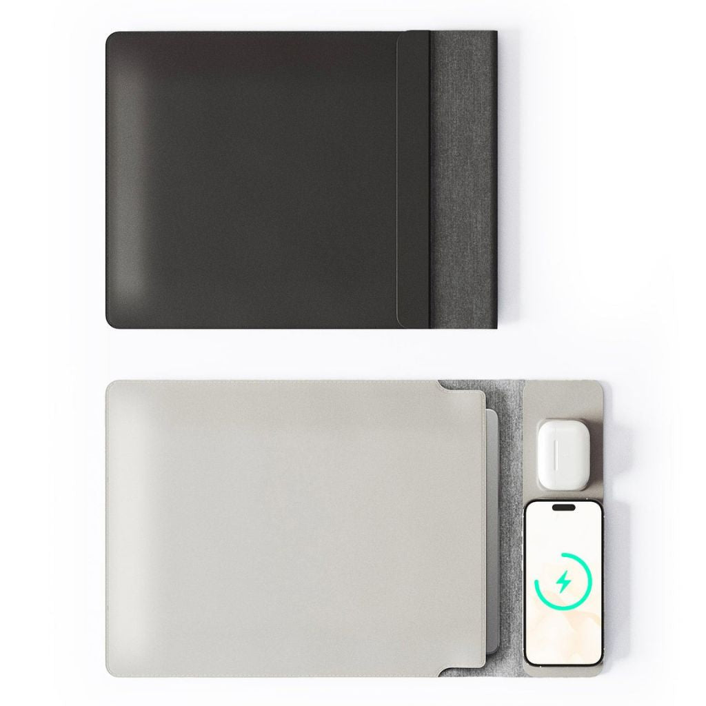 PowerDesk Sleeve – Custodia per Laptop Smart con Funzione di Ricarica Wireless