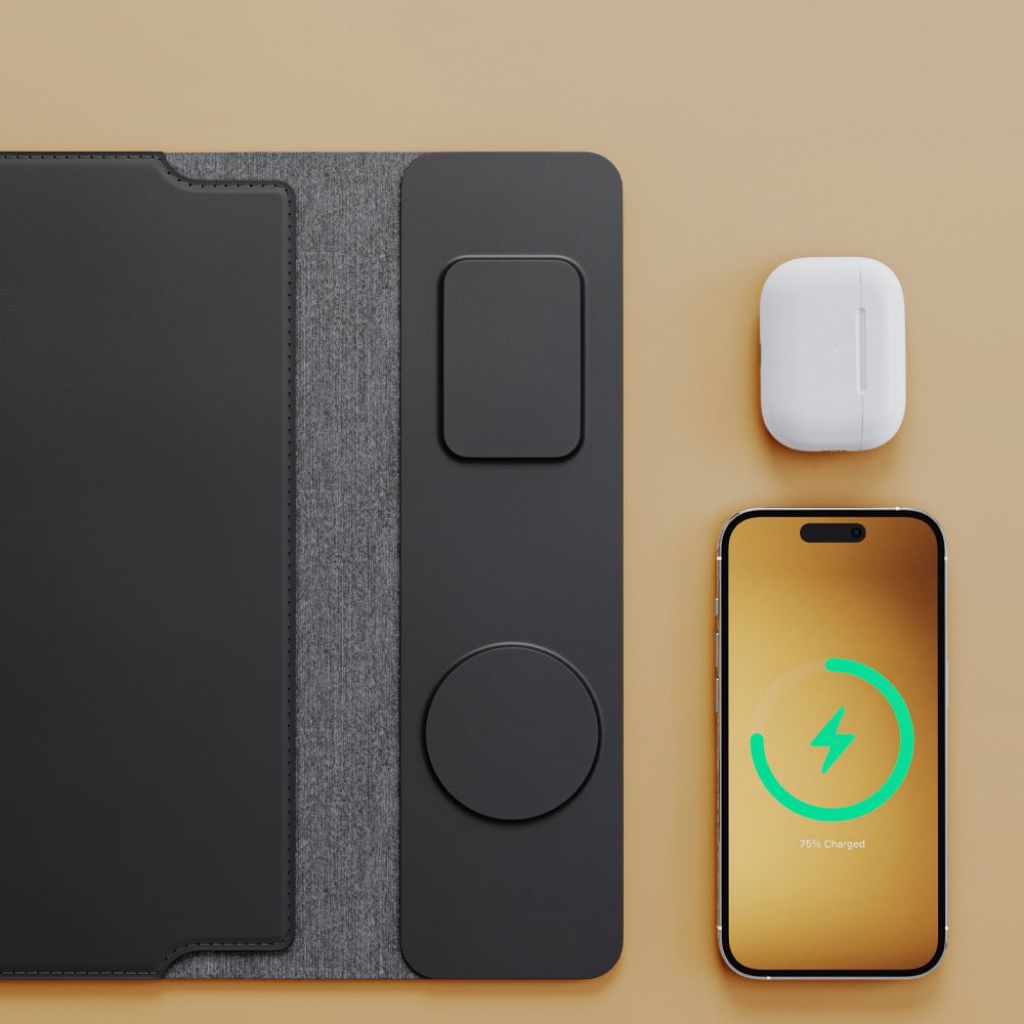 PowerDesk Sleeve – Custodia per Laptop Smart con Funzione di Ricarica Wireless