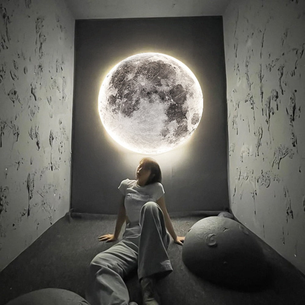 Luna Lampada da Soffitto 3D – Atmosfera Magica e Luce Calda