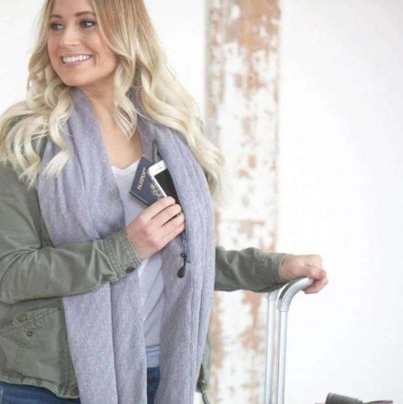 Sciarpa Infinity con Tasca Nascosta – Stile e Sicurezza in Uno