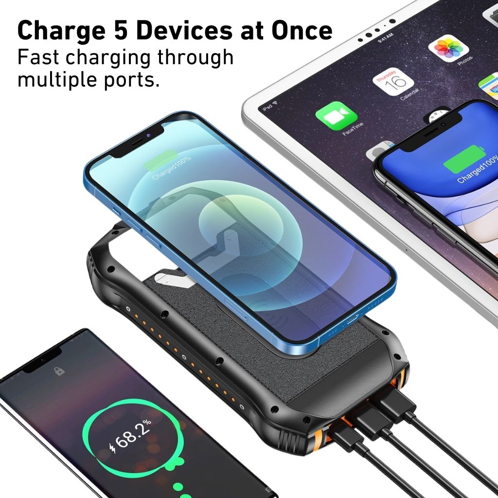 Powerbank Solare – Caricatore Portatile ad Alta Capacità