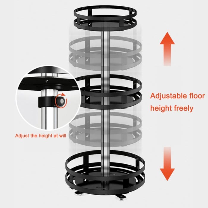 KitchenSpin Pro - Scaffale rotante per la cucina a 360°