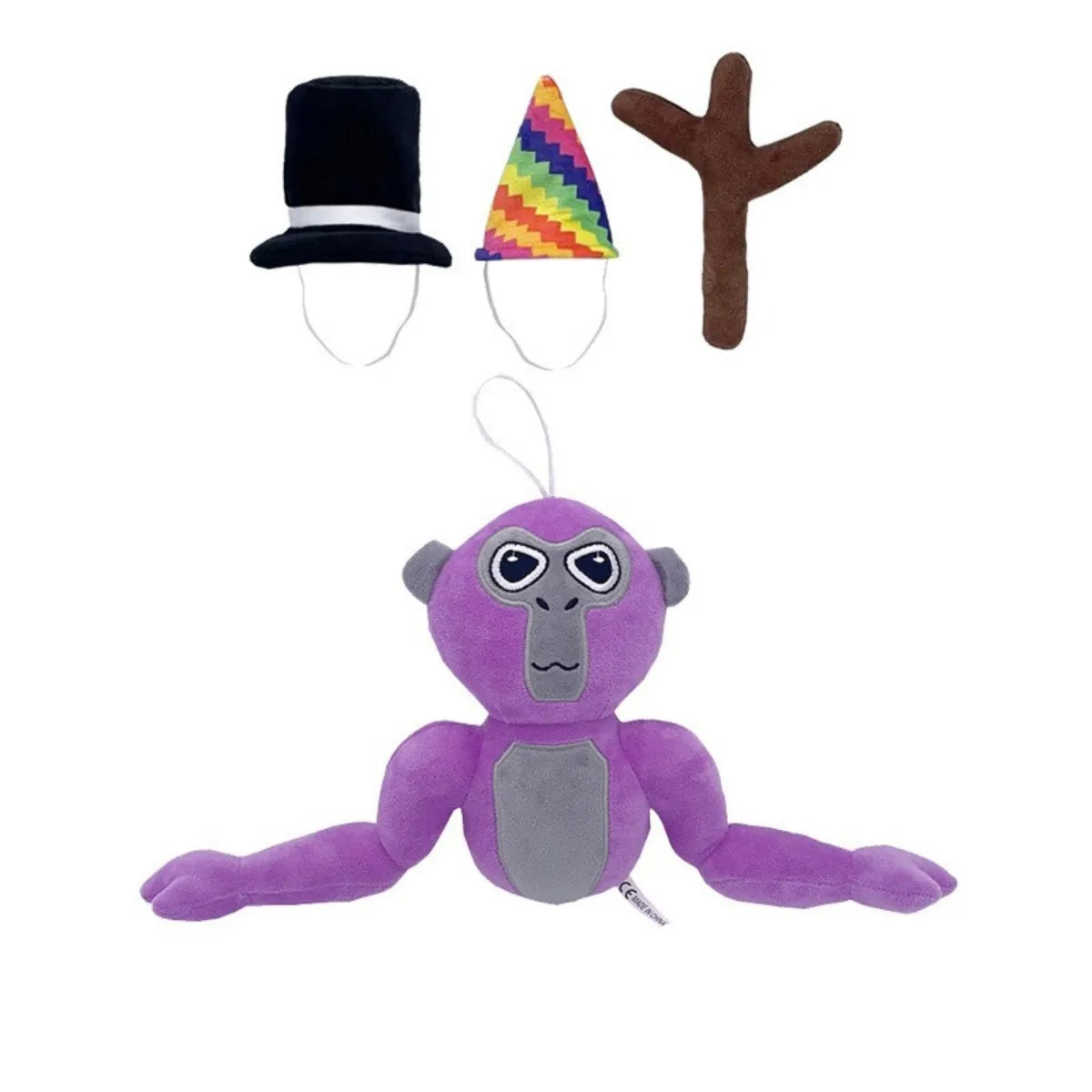 Gorilla Festoso Peluche – Morbido Compagno di Gioco con Cappelli