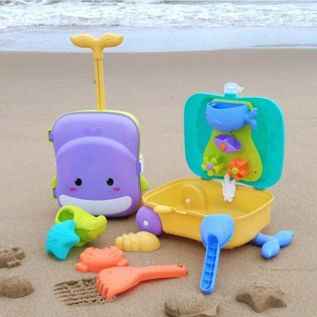 Avventura Animali Carrello da Spiaggia - Divertimento per Piccoli Esploratori