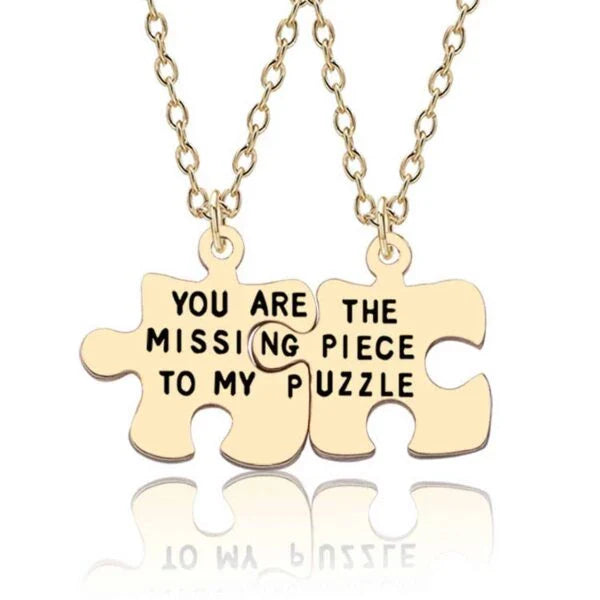 Collana a pezzi di puzzle - Il collegamento perfetto per San Valentino